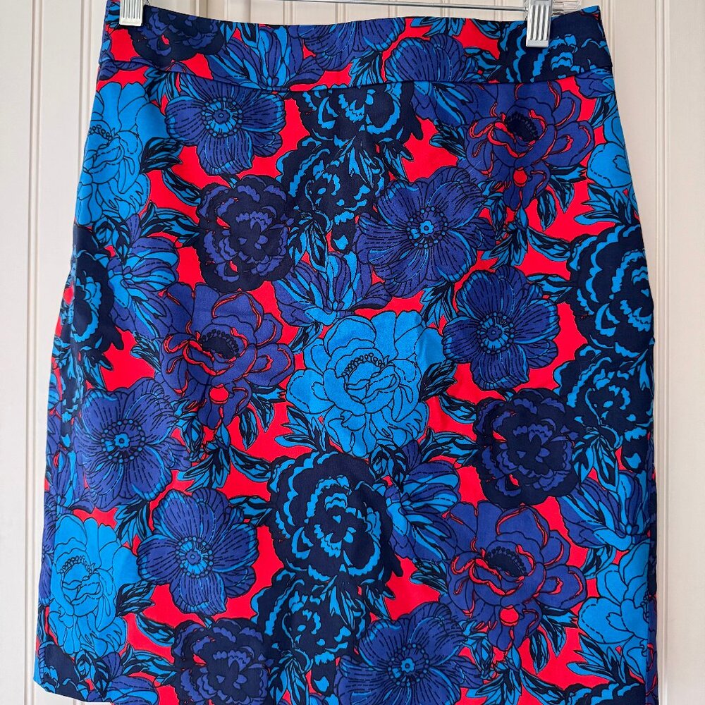 LOFT Bright, floral skirt